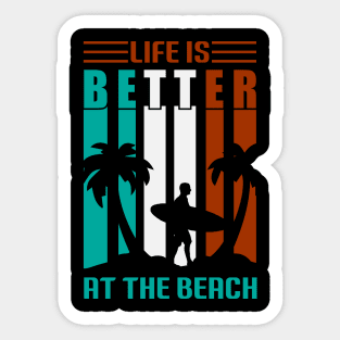 Beach T - Shirt Design Sticker